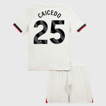 Chelsea Caicedo 25 Venkovní 2025-26 - Dětské Fotbalové Dresy (S/S) Chelsea Caicedo 25 Venkovní 2025-26 - Dětské Fotbalové Dresy (S/S)